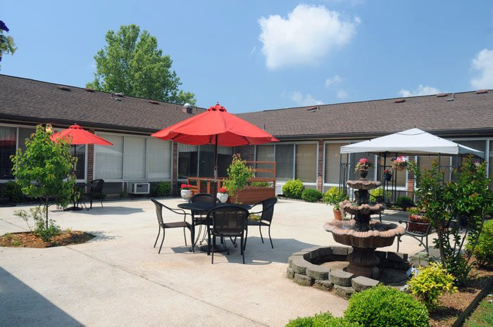 Our peaceful outdoor patio